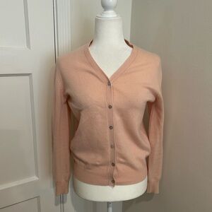 Hillard & Hanson Cashmere Coral Cardigan